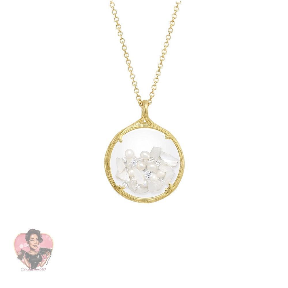 CATHERINE WEITZMAN Mother of Pearl Shaker Necklace